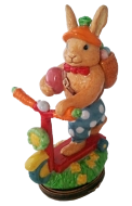 Easter Bunny Scooter Bonbonniere (46/W283)  3.5" tall.  Dated 2006
