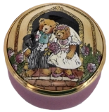 Teddy Wedding Halcyon Days (15/3733) 1.25" diameter. 