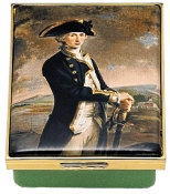 Captain Horatio Nelson (11/8847)  3.37" x 2.5". 250th anniversary of Nelson's Birth in 1758. After a painting by John Francis Rigaud. Limited Edition of 250.