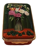 Flowers In A Vase (23/2883) 2.5" x 1". Based on a painting by Henri Rousseau 1844 - 1910. Limited Edition of 250. 
