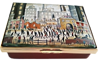Coming From the Mill Halcyon Days(11/8621) 3.37" x 2.5". Painting by Lowry. Limited Edition of 200.
