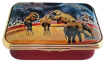 Circus Elephants (23/8624)  2.5" x 1.5". Painting by Winston Churchill. Limited Edition of 150.