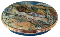 Van Gogh's Cottages (09/6290)  2.87" oval. (2000) State Hermitage Collection; St. Petersburg Russia. Limited Edition of 500.