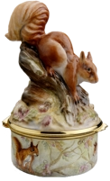 Red Squirrel - Bronte Porcelain (PLB-RS)  4" tall.  (2006) Freehand painted by Fiona Bakewell. Limited Edition of 100.