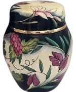 Floral Ginger Jar (Moorcroft) 3" H - Limited Edition of 50. (NO CERTIFICATE)