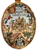 2001 Christmas Medallion (Halcyon Days )  "Once in Royal David's City" Limited Editon of 365 