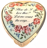 How Do I Love Thee Halcyon Days (54/7135)  2' x 2" heart shaped