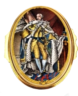 King George III . Exclusively made for Buckingham Palace. Oval. 2.12" diameter. Limited Edition of 500.