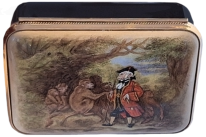 Landseer The Monkey Who Had Seen the World (Freehand Painted)  2.9" L Rectangle. Limited Edition of 5. 