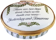 Yesterday and Tomorrow.  Halcyon. 2.12" Oval