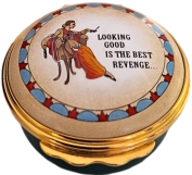 Looking Good Halcyon Days (25/5132) 1.5" diameter Hinged Lid. Inside lid painted (see Photo)