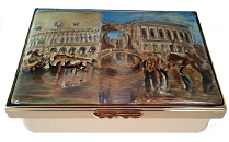 Venice The Bridge of Sighs Halcyon Days(11/7360) 3.37" x 2.5". Painting by J.M.W. Turner. Limited Edition of 150. 