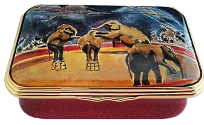 Circus Elephants (23/8624)  2.5" x 1.5". Painting by Winston Churchill. Limited Edition of 150.
