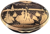 St. Petersburg Tercentenary Halcyon Days (02/7286) 2.12 Oval. Limited Edition of 150.