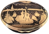 St. Petersburg Tercentenary Halcyon Days (02/7286) 2.12 Oval. Limited Edition of 150.